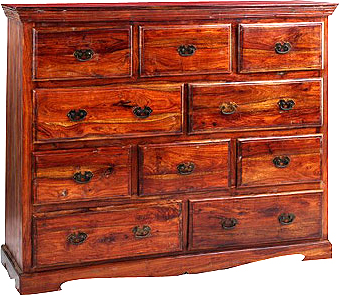 Glass Cabinet Chest of Drawers